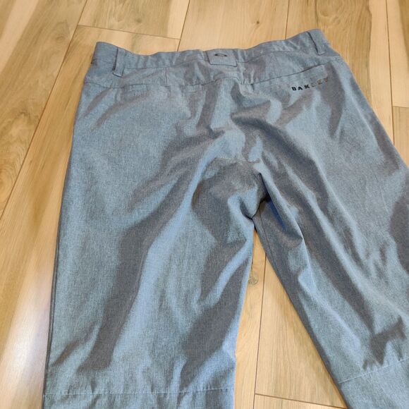 Oakley Golf Pants Men TAG 36x34 (34X33) Gray Wicking Performance Stretch - Picture 10 of 16